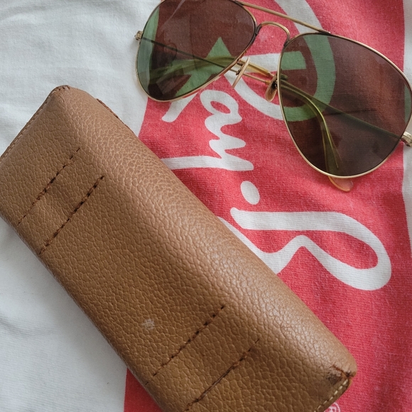 VINTAGE RAYBAN 12K GOLD FILLED AVIATOR USA KOREAN WAR ERA Top Gun - Picture 12 of 16